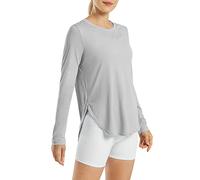 G4Free T-Shirt de Sport pour Femme UPF 50+ Protection UV à Manches Longues Séchage Rapide pour Les Mouvements Aquatiques Course à Pied Randonnée