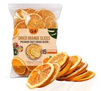 G4GADGET 15 Orange tranches Fruits secs - Décoration de Noël Craft Fleuriste Couronne Britannique