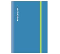 G4GADGET 2023-2024 A4 Blue Mid-Year Day a Page Academic Diary Glossy Hardback