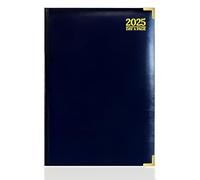 G4GADGET Agenda 2024 A4 bleu 1 jour par page rembourré avec couverture rigide et bords dorés