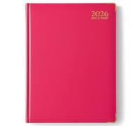 G4GADGET Agenda 2026 2026 1 jour par page Rose Bords dorés Couverture rigide