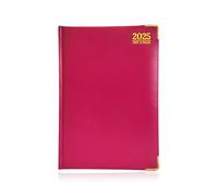 G4GADGET Agenda 2026 de luxe 2026 avec un jour par page, couverture avant rembourrée et couverture rigide, bords dorés