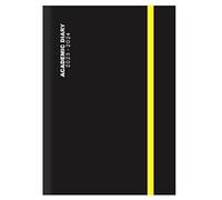 G4GADGET Agenda scolaire 2023-2024 A4 noir 1 jour par page avec un jour par page A4 et une élégante reliure noire avec élastique