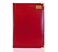 G4GADGET Agenda semainier 2025 A4 rouge | Couverture rigide | Planificateur hebdomadaire avec sections pour notes | audacieux et fonctionnel