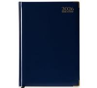 G4GADGET Agenda semainier 2026 A4 avec couverture rigide et bords dorés Bleu