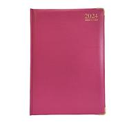 G4GADGET G4 Agenda semainier 2024 avec couverture rigide et papier 80 g/m² Rose Format A4