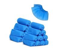 G4GADGET Lot de 100 Couvre-Chaussures jetables antidérapants pour intérieur/extérieur Bleu, Bleu, Medium