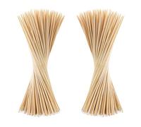 G4GADGET Lot de 150 brochettes en bambou de 26 cm de long pour barbecue, cocktail, shish, chocolat FountainParty Essentials