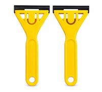 G4GADGET Lot de 2 grattoirs de fenêtre avec couvercle de lame de sécurité - Outil de grattoir à verre pour enlever la peinture, les autocollants et l'adhésif - Lame en acier au carbone pour le verre