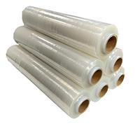 G4GADGET Lot de 2 rouleaux de film étirable résistant pour emballage, déménagement et stockage - Résistant aux déchirures, imperméable et anti-poussière - 400 mm x 150 m