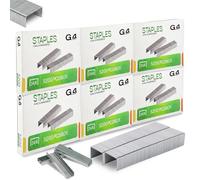 G4GADGET Lot de 6 boîtes de 5000 agrafes 24/6 de taille standard | Agrafes durables de 24/6 mm pour agrafeuses de bureau et utilisation | Fournitures de papeterie de bureau et de maison de qualité