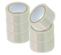 G4GADGET Lot de 6 rubans adhésifs transparents de qualité supérieure de 66 m - 48 mm x 66 m