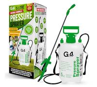 G4GADGET Pulvérisateur à Pression à Pompe de 5 L - Buse réglable, gâchette verrouillable et bandoulière pour Jardinage, Nettoyage et désherbant