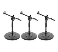G4M Pied de Micro Court à Perche Télescopique avec Socle en Fonte, lot de 3