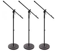 G4M Pied Perche de Micro avec Socle en Fonte, lot de 3