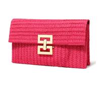 G4ZS5Z0G1 Sac à main en paille pour femme, sac à main de créateur, sac à main de soirée, sac à bandoulière décontracté pour l'été, la plage, Chaîne sans rose, Taille unique