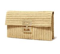 G4ZS5Z0G1 Sac à main en paille pour femme, sac à main de créateur, sac à main de soirée, sac à bandoulière décontracté pour l'été, la plage, Kaki2 - Sans chaîne, Taille unique