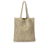 G4ZS5Z0G1 Sac fourre-tout au crochet pour femme, sac fourre-tout de plage en maille au crochet, sac fourre-tout pour vacances d'été, sac en tricot bohème esthétique pour femme, G/Kaki, Taille unique