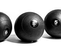 G5 HT SPORT Balle Slam Médicale | Noire antirebond | Ø 23/28 cm | Salle de Sport et Home Gym (10 Kg)