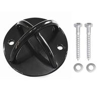 G5 HT SPORT 【Crochet mural et plafond/anneau d'ancrage Ø12 cm pour, suspension-Trainer, Yoga Swing 】 anneaux de gymnastique support mural et plafond 360° en acier, portée 450 kg, vis incluses