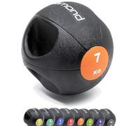 G5 HT SPORT DIAMOND Boule médicale double poignée de [3 à 10 kg] | Ø de 21 cm à 28 cm | Pour le fitness, la réhabilitation pour la salle de gym et la salle de sport