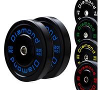 G5 HT SPORT Disque Bumper Master Diamond | Crosstraining et poids | Finition colorée, trou Ø50 mm, [5-25 Kg] Idéal pour l'entraînement fonctionnel et le muscle | Simple ou couple (2 x 20 kg)