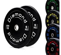 G5 HT SPORT Disque Bumper Master Diamond | Crosstraining et Poids | Finitions Colorées, Trou Ø50 mm, [5-25 kg] Idéal pour Entraînement Fonctionnel et Musculation | Individuels ou en Paires (2 x 5 kg)