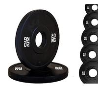 G5 HT SPORT Disque Bumper Micro Charge Total Black Trou Ø50 mm pour Gym et Home Gym de 0,5 à 2,5 kg (2 x 2 kg)