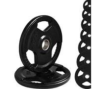 G5 HT SPORT Disques en Fonte caoutchoutés Olympiques Trou Ø50 Adulte Unisexe, (2 x 5 kg) Noir, (2 X 5 Kg) Nero