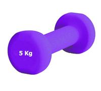 G5 HT SPORT Haltères ou guidon en néoprène de gymnastique et de gymnastique à domicile antidérapant de 0,5 à 6 kg paire ou simple (1 x 5 kg)
