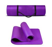 G5 HT SPORT Tapis de yoga avec poignée de transport | 172 x 61 cm | Épaisseur 1,2 cm | Tapis de gymnastique matelas fitness (violet)