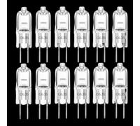 G6.35 Ampoules halogènes 12v 24v 220v 110v 20w 30w 50w 70w 100w 200w 3000k Lumière chaude, GY6.35 Lampe halogène Convient pour les ampoules sans ombre à broche de projecteur de lustre (12pcs/12V-30W)