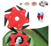 G60 Pro TêTe De Coupe Universelle,TêTe De Coupe Universelle en Acier De 6 Lames en Acier Au Carbone,Kit D'Adaptateurs for DéBroussailleuse Et Coupe-Bordures (Quatre éléments)