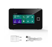 G60 Tuya WiFi GSM Sécurité du système d'alarme Température Humidité Affichage des applications d'armement des empreintes digitales Kit d'alarme sans fil(A)