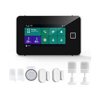 G60 Tuya WiFi GSM Sécurité du système d'alarme Température Humidité Affichage des applications d'armement des empreintes digitales Kit d'alarme sans fil(C)