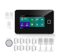 G60 Tuya WiFi GSM Sécurité du système d'alarme Température Humidité Affichage des applications d'armement des empreintes digitales Kit d'alarme sans fil(G)