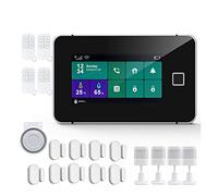 G60 Tuya WiFi GSM Sécurité du système d'alarme Température Humidité Affichage des applications d'armement des empreintes digitales Kit d'alarme sans fil(H)