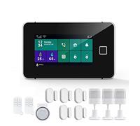 G60 Tuya WiFi GSM Sécurité du système d'alarme Température Humidité Affichage des applications d'armement des empreintes digitales Kit d'alarme sans fil(E)