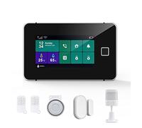 G60 Tuya WiFi GSM Sécurité du système d'alarme Température Humidité Affichage des applications d'armement des empreintes digitales Kit d'alarme sans fil(B)