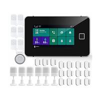 G60 Tuya WiFi GSM Sécurité du système d'alarme Température Humidité Affichage des applications d'armement des empreintes digitales Kit d'alarme sans fil(Medium)