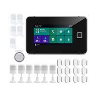 G60 Tuya WiFi GSM Sécurité du système d'alarme Température Humidité Affichage des Applications d'armement des Empreintes digitales Kit d'alarme sans Fil(K)