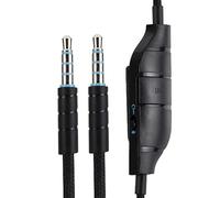 G633 G635 G933 G935 Câble de rechange compatible avec casque de jeu Logitech G633 G635 G933 G935 G935, contrôle du volume en ligne, contrôle du volume avec microphone, câble d'extension audio pour