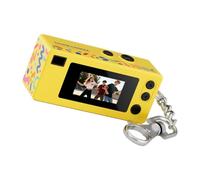 G65 Petit appareil photo numérique avec port de type C Vidéo 1080P Jaune | Caméra pouce avec cordon pour transfert de webcam d'ordinateur 720p Full Video Recordings Creative Filter