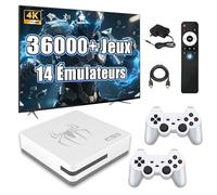 G7 Console de Jeux Rétro 4K, Console Jeux Vidéo avec Émulateur de 36000+ Jeux 14 Émulateur, Jeux Vidéo Plug and Play pour TV, Système de Jeu Android14 et 3D prise en charge du Wi-Fi & Bluetooth (64Go)