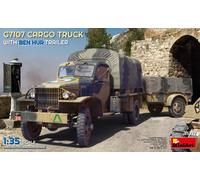 MiniArt Kit maquette G7107 1:35 Camion cargo Chevrolet 1,5T 4x4 avec remorque Ben Hur