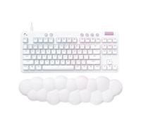 G713 - Clavier - sans clé - backlit - USB - QWERTY - International US - commutateur : Tactile - blanc