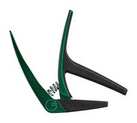 G7th Nashville Capodastre 6 Cordes Vert - Léger à Ressort, pour Guitares Acoustiques et Électriques - Protection Silicone - Conçu au Royaume-Uni