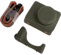 G7X G7X II G7X III Vintage Leather Camera Case Cover For Canon PowerShot G7X G7X Mark II G7X Mark III DSLR Camera Protective Case With Strap,Green,Popular