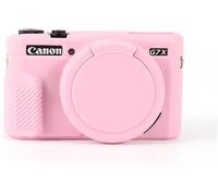 G7X Mark II Ultra Slim Lightweight Soft Silicone Camera Protective Case Cover for Canon PowerShot G7X Mark II with Removable Lens Cover (Pink)