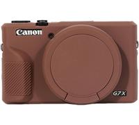 G7X Mark III Ultra Slim Lightweight Soft Silicone Camera Protective Case Cover for Canon PowerShot G7X Mark III Camera with Removable Lens Cover (Coffee)